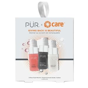 NIB $25 PÜR x CARE 3-Piece Facial Mist Kit Travel Size